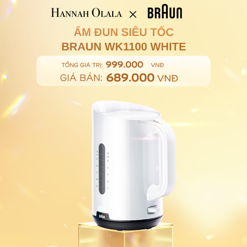  DEAL 1: ẤM ĐUN SIÊU TỐC BRAUN WK1100 
