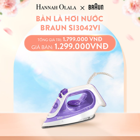  A139_DEAL 3: BÀN LÀ HƠI NƯỚC BRAUN SI3042VI 