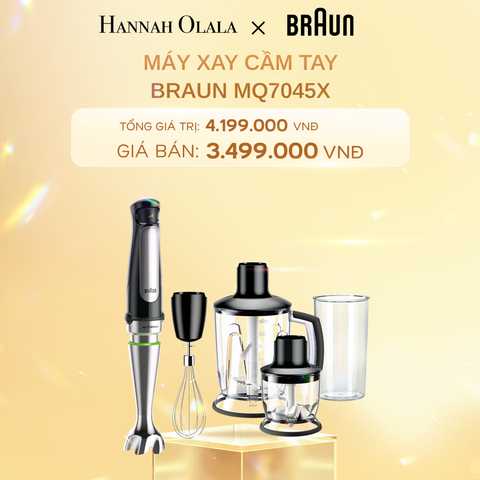  DEAL 3: MÁY XAY CẦM TAY BRAUN MQ7045X 
