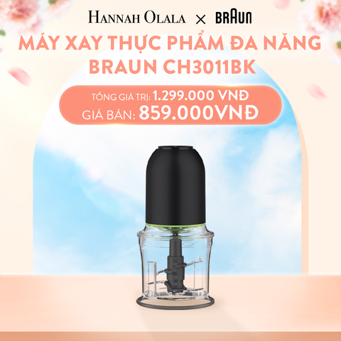  A141_DEAL 5: MÁY XAY THỰC PHẨM ĐA NĂNG BRAUN CH3011BK 