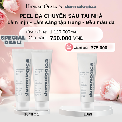  E1206_[FLASHDEAL]: MUA 2 TẶNG 1 PEEL CẢI THIỆN BỀ MẶT DA LÀM SÁNG RÕ RỆT CÁC ĐỐM NÂU POWERBRIGHT DARK SPOT PEEL 10ML 