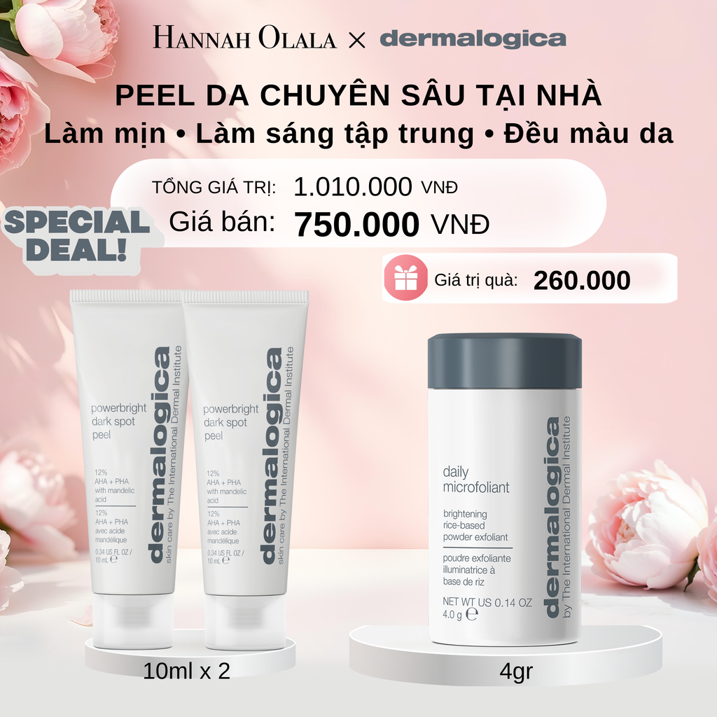 E1206_[FLASHDEAL]: MUA 2 TẶNG 1 PEEL CẢI THIỆN BỀ MẶT DA LÀM SÁNG RÕ RỆT CÁC ĐỐM NÂU POWERBRIGHT DARK SPOT PEEL 10ML 
