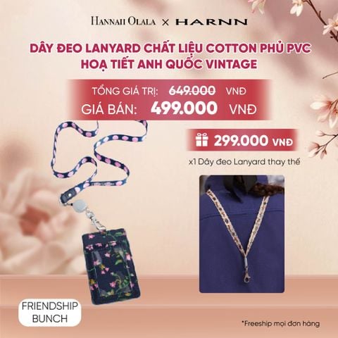  DÂY ĐEO LANYARD CATH KIDSTON CHẤT LIỆU COTTON PHỦ PVC HOẠ TIẾT ANH QUỐC VINTAGE - A2136 