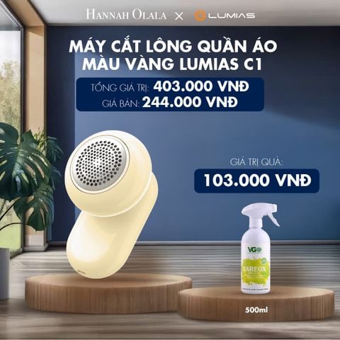  M35_DEAL 4: MÁY CẮT LÔNG QUẦN ÁO MÀU VÀNG LUMIAS C1 