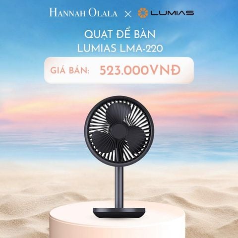  C586_DEAL 10: QUẠT ĐỂ BÀN LUMIAS LMA-220 
