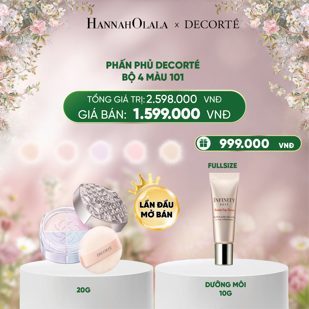  DEAL 10: PHẤN PHỦ TRONG SUỐT, HIỆU CHỈNH SẮC DA DECORTÉ 