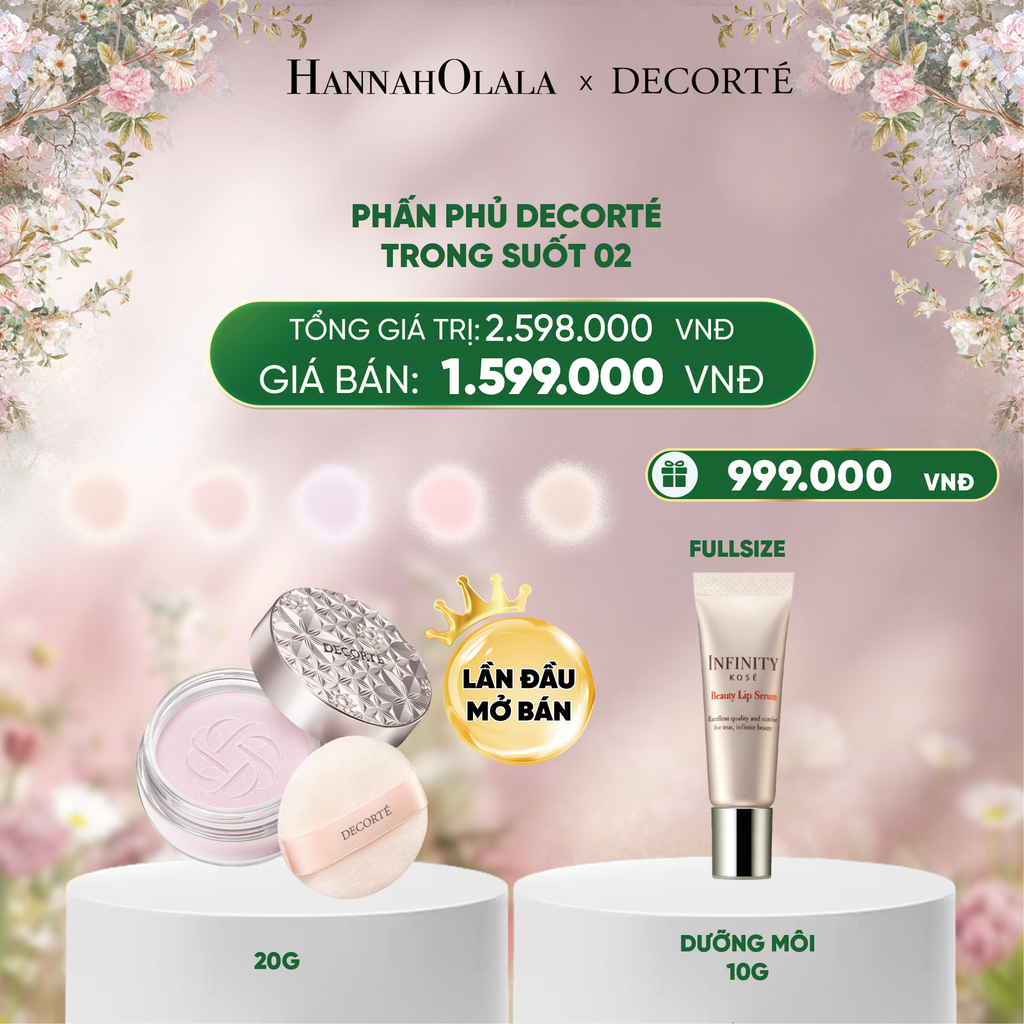  DEAL 10: PHẤN PHỦ TRONG SUỐT, HIỆU CHỈNH SẮC DA DECORTÉ 