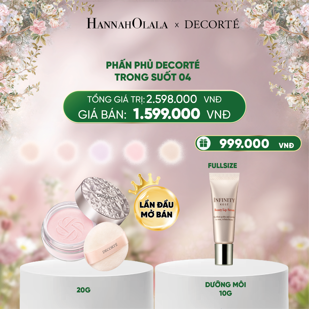 DEAL 10: PHẤN PHỦ TRONG SUỐT, HIỆU CHỈNH SẮC DA DECORTÉ 