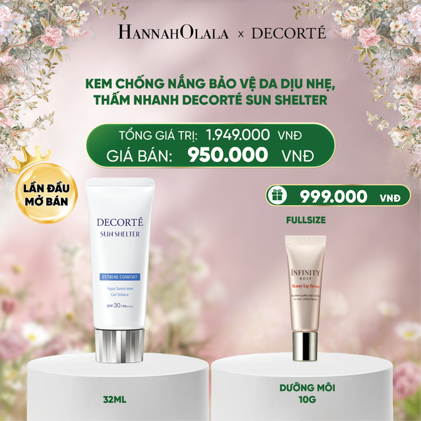  DEAL 8:  KEM CHỐNG NẮNG BẢO VỆ DA DECORTÉ SUN SHELTER_KHÔNG NÂNG TÔNG 