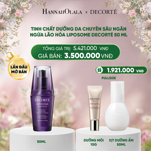  DEAL 1: TINH CHẤT DƯỠNG DA CHUYÊN SÂU NGĂN NGỪA LÃO HÓA LIPOSOME DECORTÉ 50 ML 