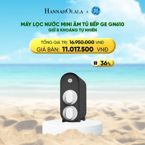  DEAL 3: MÁY LỌC NƯỚC MINI ÂM TỦ BẾP GE GN610 - GIỮ 8 KHOÁNG TỰ NHIÊN 
