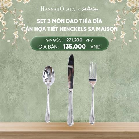  DEAL 14: SET 3 MÓN DAO THÌA DĨA CÁN HỌA TIẾT 