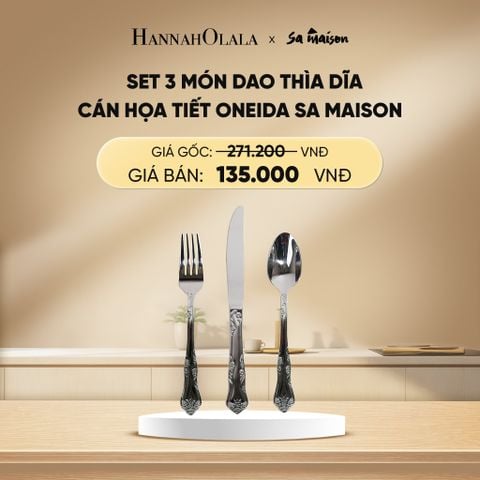  DEAL 14: SET 3 MÓN DAO THÌA DĨA CÁN HỌA TIẾT 