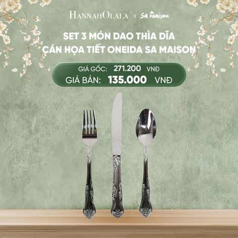  DEAL 14: SET 3 MÓN DAO THÌA DĨA CÁN HỌA TIẾT 