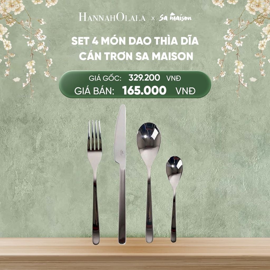  DEAL 13: SET 4 MÓN DAO THÌA DĨA CÁN TRƠN 