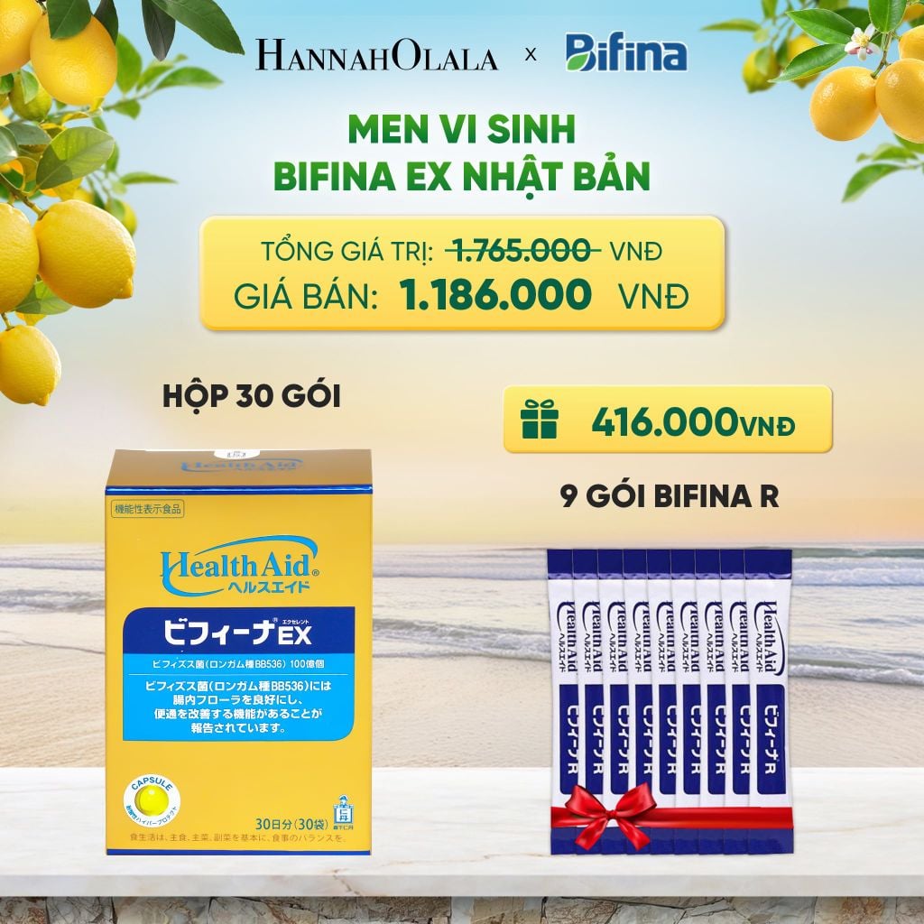  MEN VI SINH BIFINA EX HỘP 30 GÓI - DEAL 2 