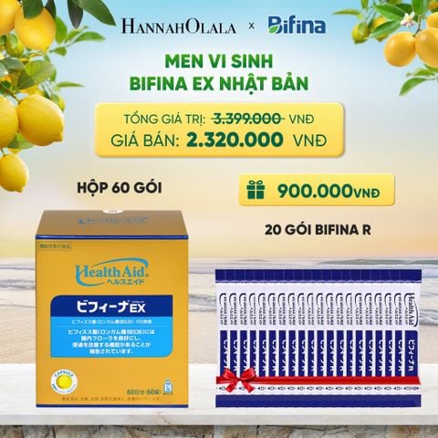  MEN VI SINH BIFINA EX HỘP 60 GÓI - DEAL 3 