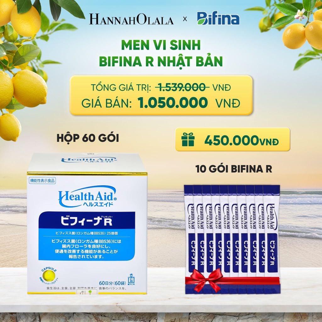  MEN VI SINH BIFINA R - HỘP 60 GÓI - DEAL 4 