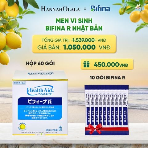  MEN VI SINH BIFINA R - HỘP 60 GÓI - DEAL 4 
