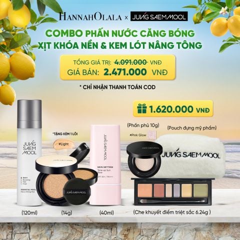  COMBO PHẤN NƯỚC CĂNG BÓNG XỊT KHÓA NỀN & KEM LÓT NÂNG TÔNG - A506 