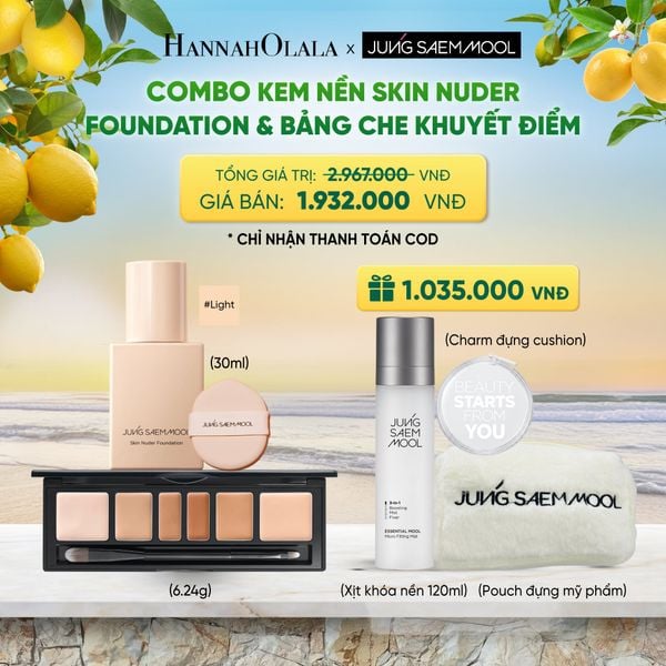  COMBO KEM NỀN SKIN NUDER FOUNDATION & BẢNG CHE KHUYẾT ĐIỂM - A512 