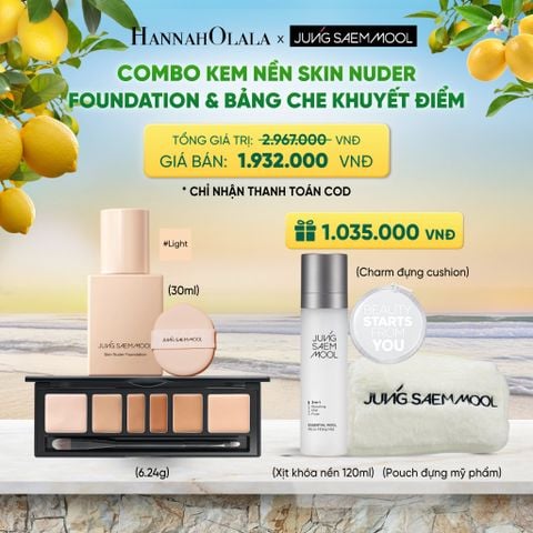  COMBO KEM NỀN SKIN NUDER FOUNDATION & BẢNG CHE KHUYẾT ĐIỂM - A512 