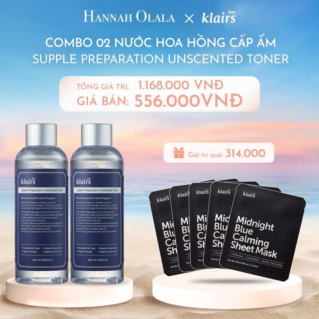  C259_DEAL 2:COMBO 2 NƯỚC HOA HỒNG SUPPLE PREPARATION TONER 180ML 