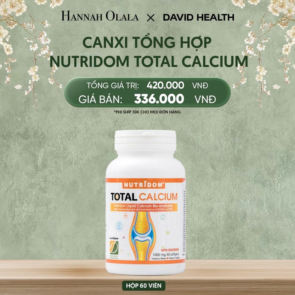  DEAL 5: CANXI TỔNG HỢP -NUTRIDOM CALCIUM (60 VIÊN) 