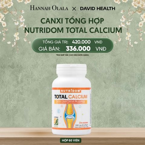  DEAL 5: CANXI TỔNG HỢP -NUTRIDOM CALCIUM (60 VIÊN) 