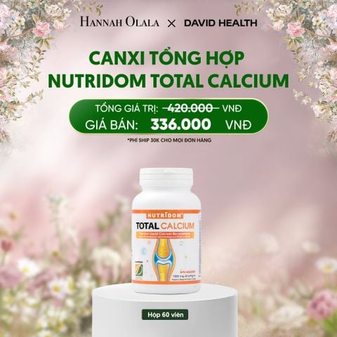  DEAL 6: CANXI TỔNG HỢP -NUTRIDOM CALCIUM (60 VIÊN) 