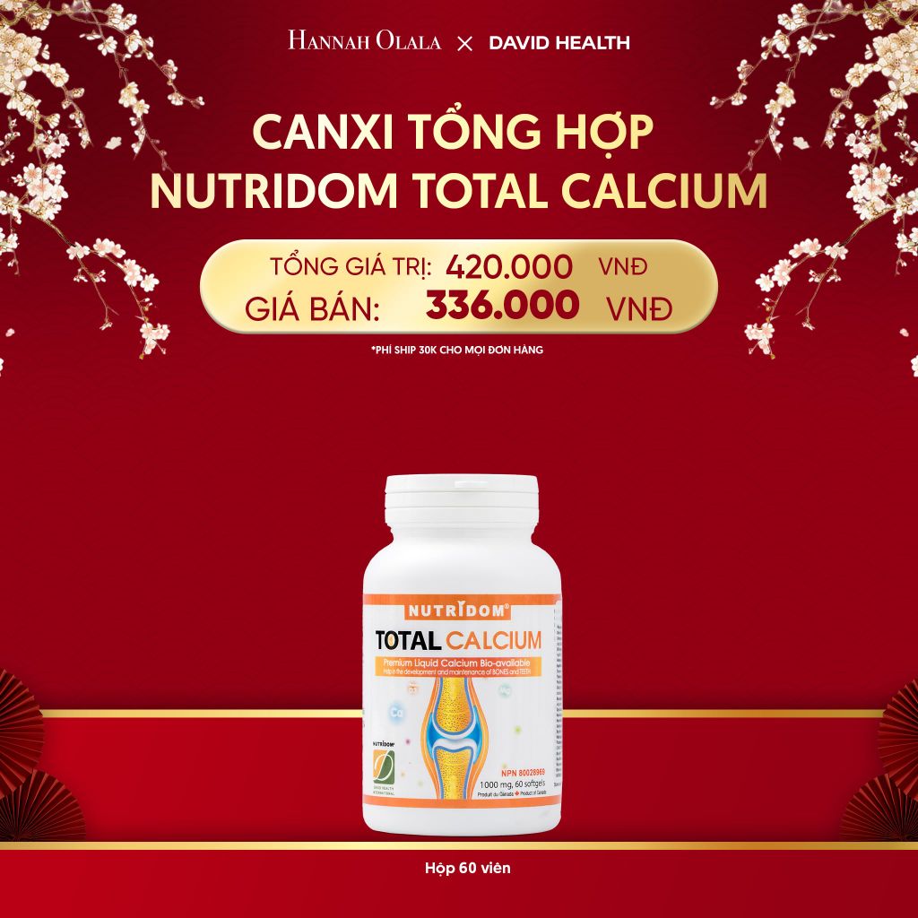  DEAL 6: CANXI TỔNG HỢP -NUTRIDOM CALCIUM (60 VIÊN) 