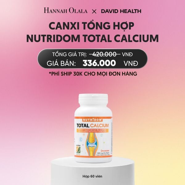  CANXI TỔNG HỢP -NUTRIDOM CALCIUM (60 VIÊN)_ A1871 