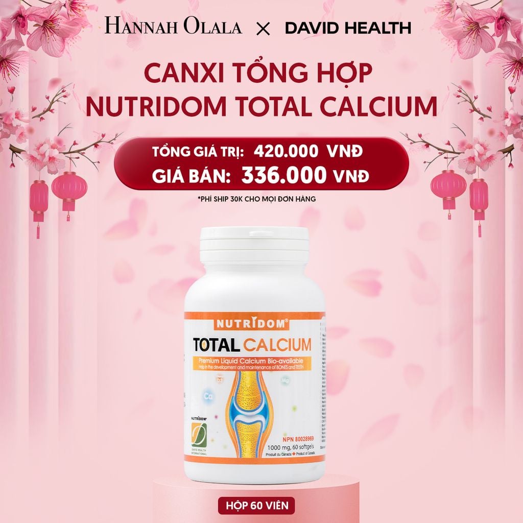  DEAL 5: CANXI TỔNG HỢP -NUTRIDOM CALCIUM (60 VIÊN) 