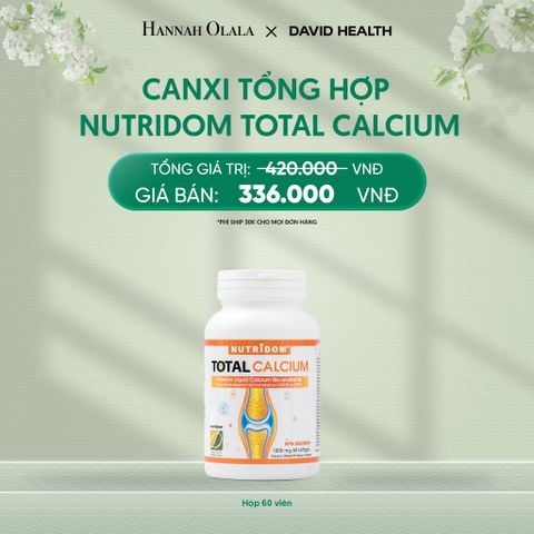  DEAL 5: CANXI TỔNG HỢP -NUTRIDOM CALCIUM (60 VIÊN) 