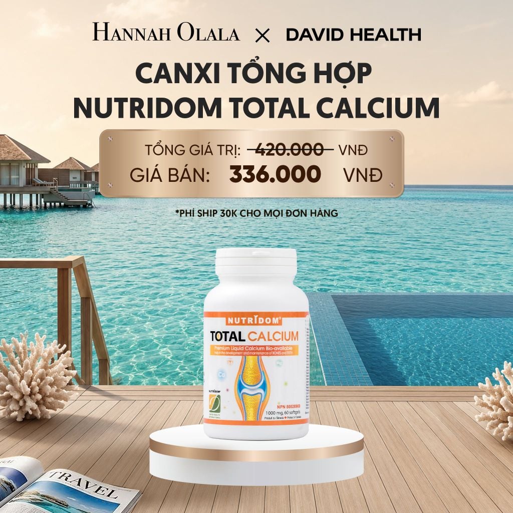  CANXI TỔNG HỢP -NUTRIDOM CALCIUM (60 VIÊN)_ D187 