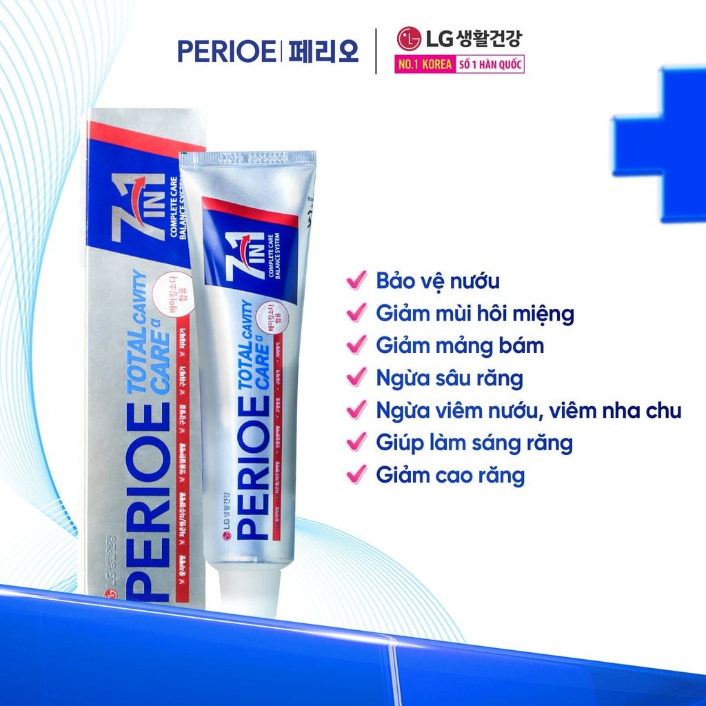  COMBO 06 KEM ĐÁNH RĂNG PERIOE CAVITY CARE ALPHA 180G 