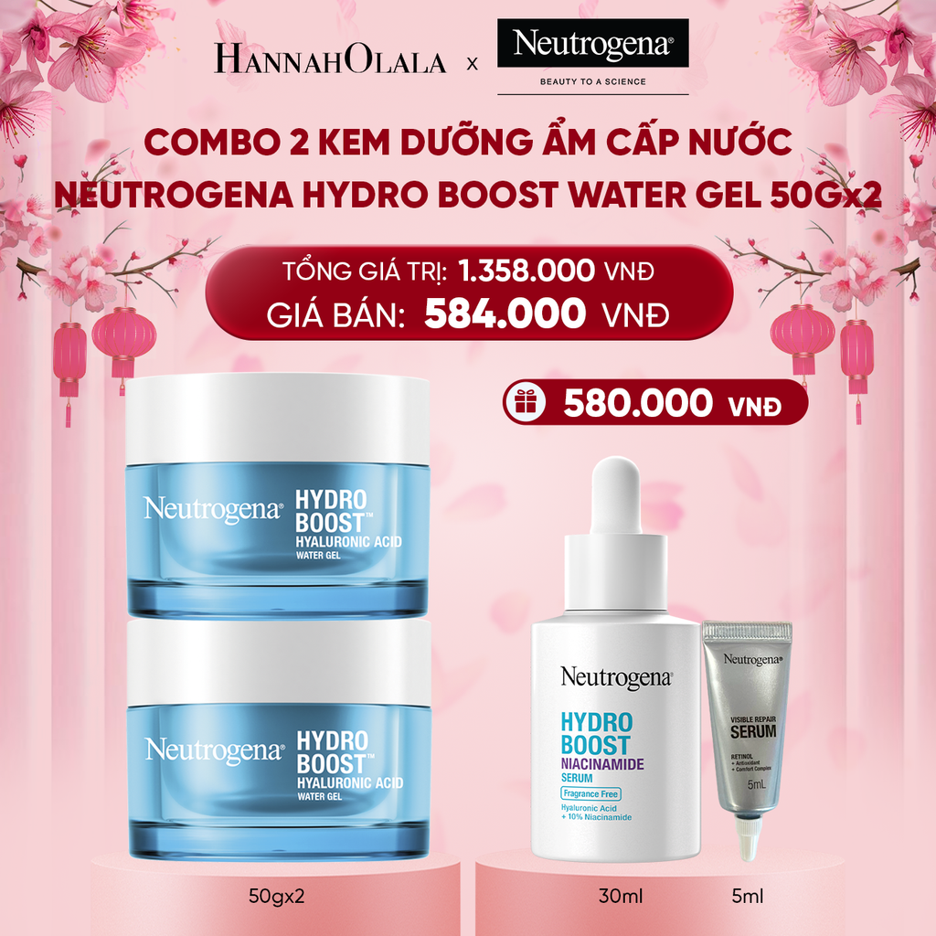  DEAL 2: COMBO 2 KEM DƯỠNG ẨM CẤP NƯỚC NEUTROGENA HYDRO BOOST WATER GEL 50G 