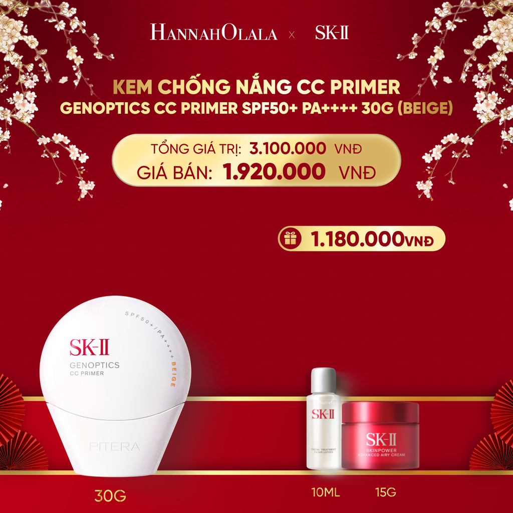  DEAL 10: KEM LÓT CHỐNG NẮNG CC PRIMER MÀU BEIGE 30G 