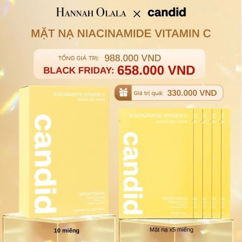 B544:_DEAL 17: HỘP 10 MIẾNG MẶT NẠ DƯỠNG SÁNG NIACINAMIDE VITAMIN C 