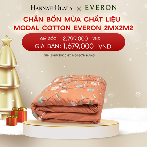  DEAL 9: CHĂN BỐN MÙA CHẤT LIỆU MODAL COTTON EVERON 2MX2M2 