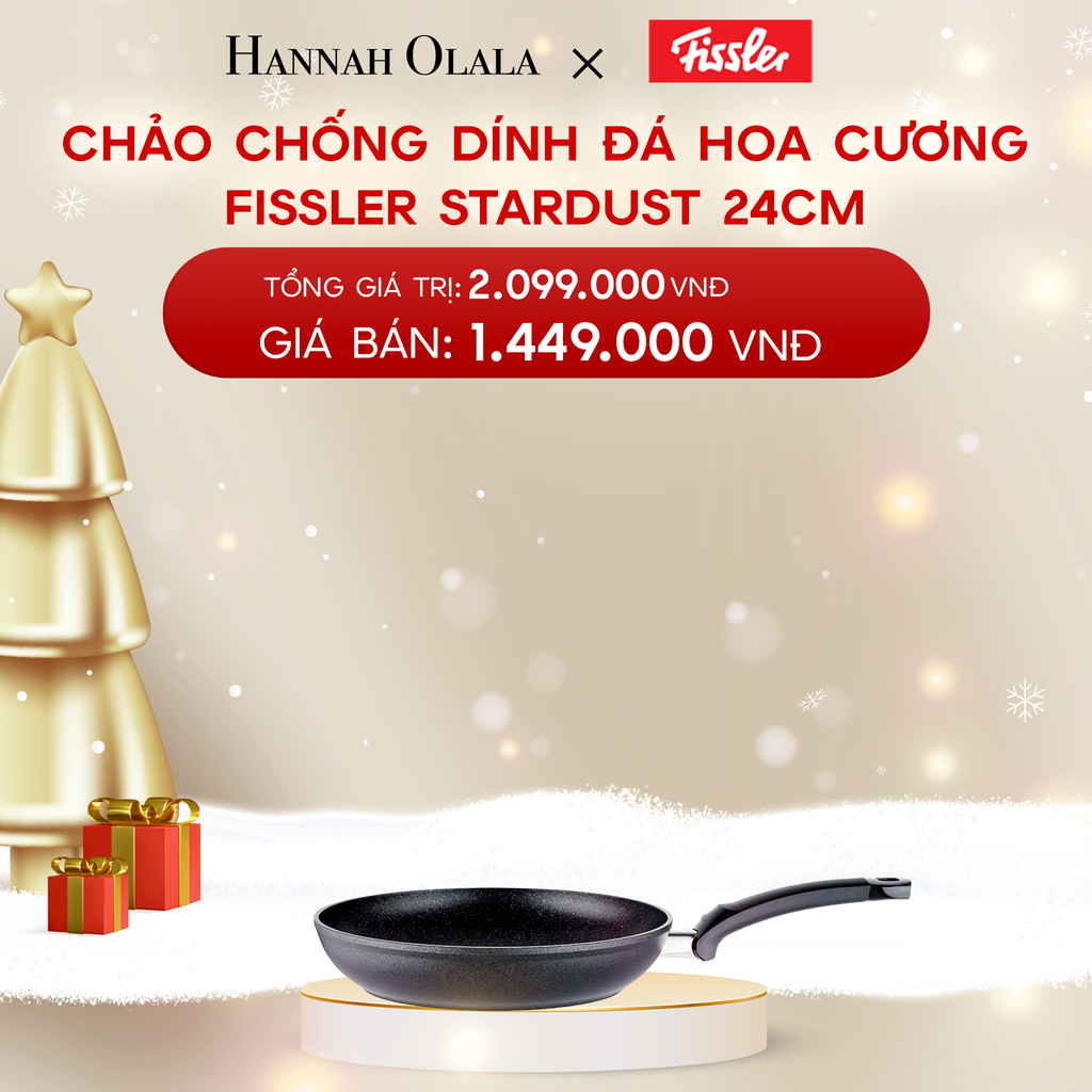  A914_DEAL 1: CHẢO CHỐNG DÍNH ĐÁ HOA CƯƠNG FISSLER STARDUST – SX TẠI ĐỨC 