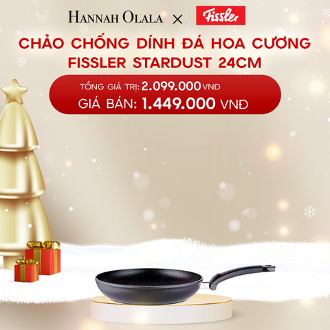  A914_DEAL 1: CHẢO CHỐNG DÍNH ĐÁ HOA CƯƠNG FISSLER STARDUST – SX TẠI ĐỨC 