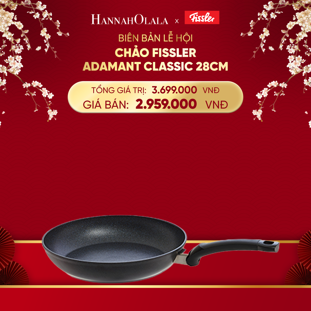  DEAL 1: CHẢO FISSLER ADAMANT CLASSIC 20CM/ 24CM/ 28CM 