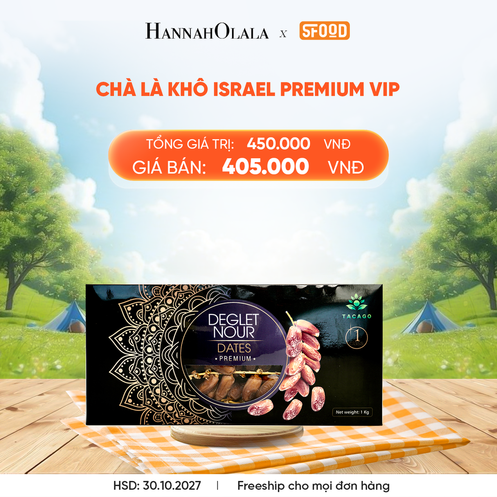  DEAL 1: CHÀ LÀ KHÔ ISRAEL PREMIUM VIP 