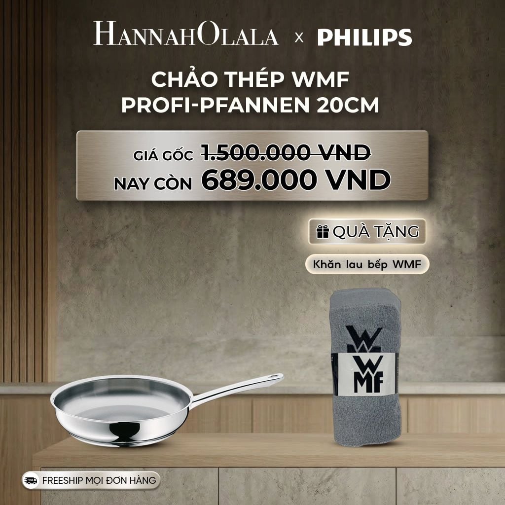  DEAL 1: CHẢO THÉP WMF PROFI-PFANNEN 20CM 