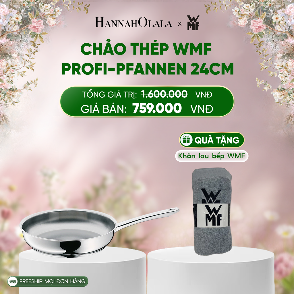  E113_DEAL 2: CHẢO THÉP WMF PROFI-PFANNEN 24CM 