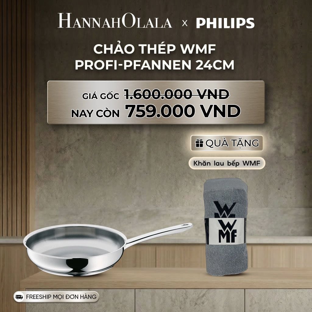  DEAL 2: CHẢO THÉP WMF PROFI-PFANNEN 24CM 
