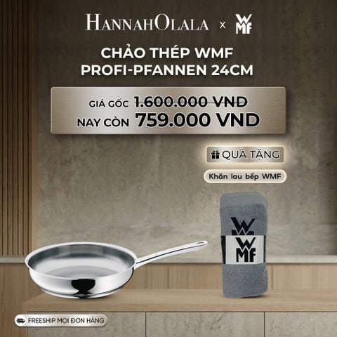  B168_DEAL 2: CHẢO THÉP WMF PROFI-PFANNEN 24CM 