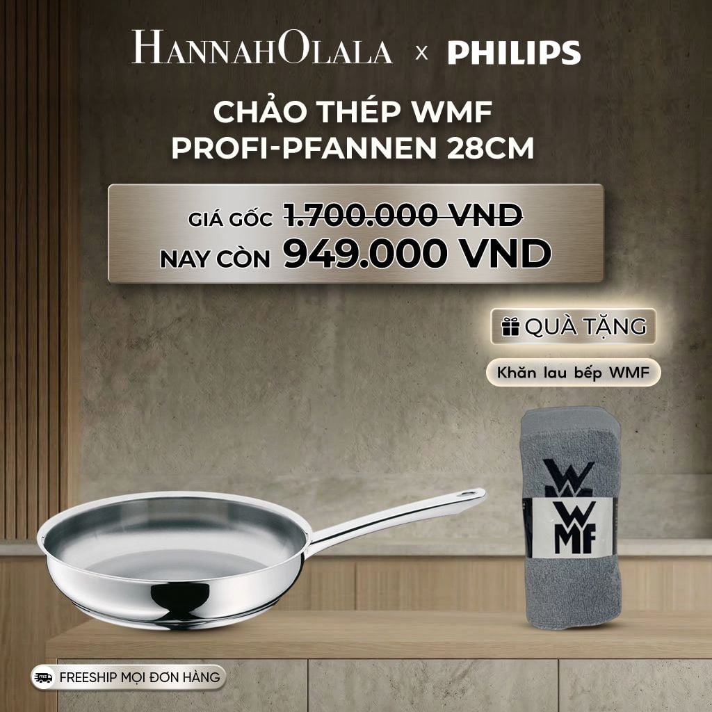  DEAL 3: CHẢO THÉP WMF PROFI-PFANNEN 28CM 