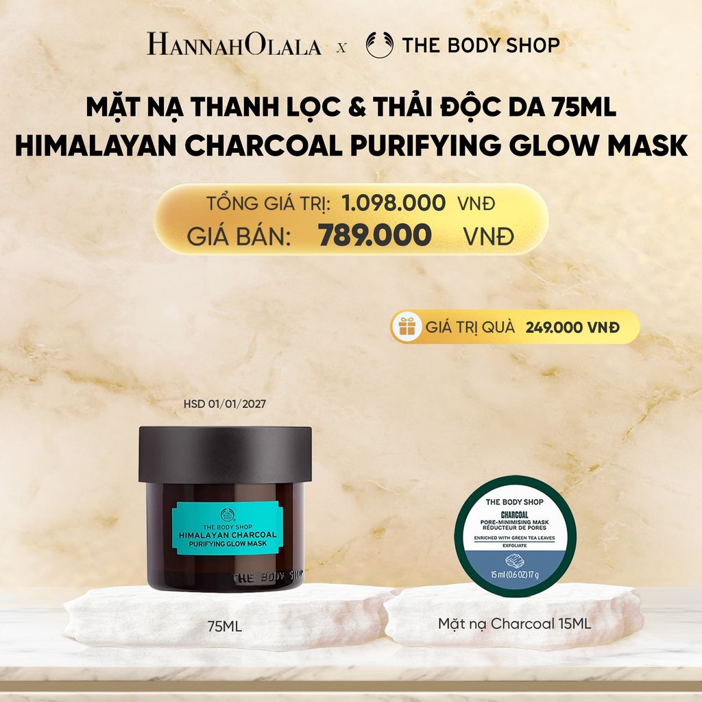  DEAL 5: MẶT NẠ THANH LỌC & THẢI ĐỘC DA HIMALAYAN CHARCOAL PURIFYING GLOW MASK 75ML 